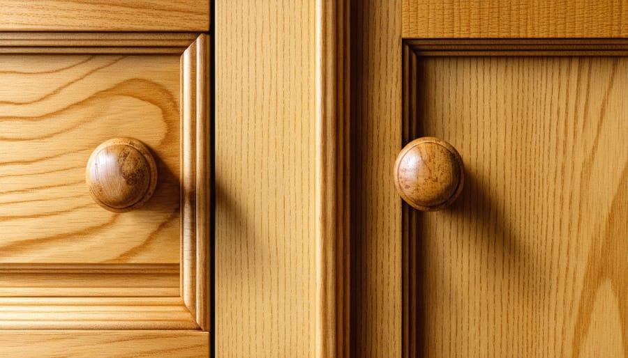 Close-up view of traditional Danish furniture joinery techniques