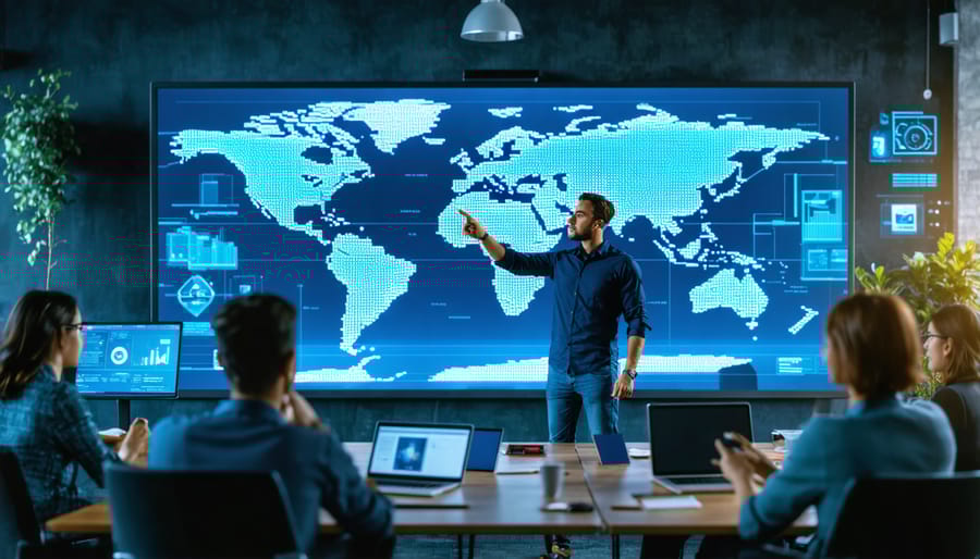 Furniture store employees attending cybersecurity training workshop