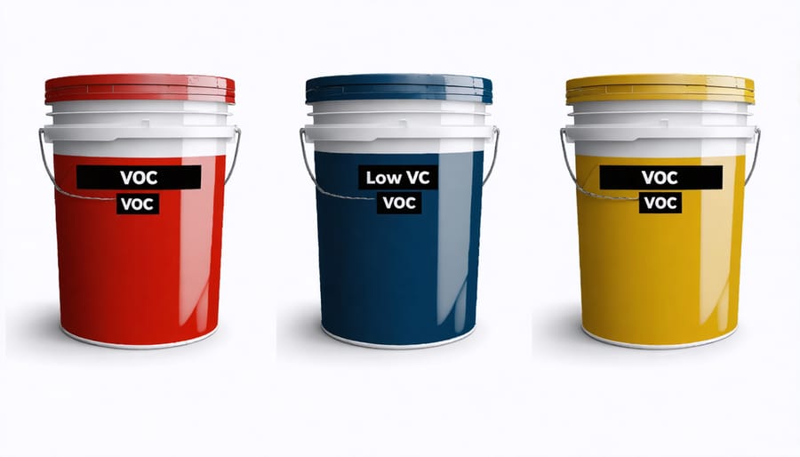 Comparison of VOC levels between traditional and low VOC furniture paint containers