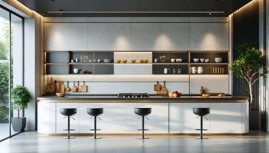 Accessible kitchen design featuring height-adjustable counters and easy-reach storage solutions