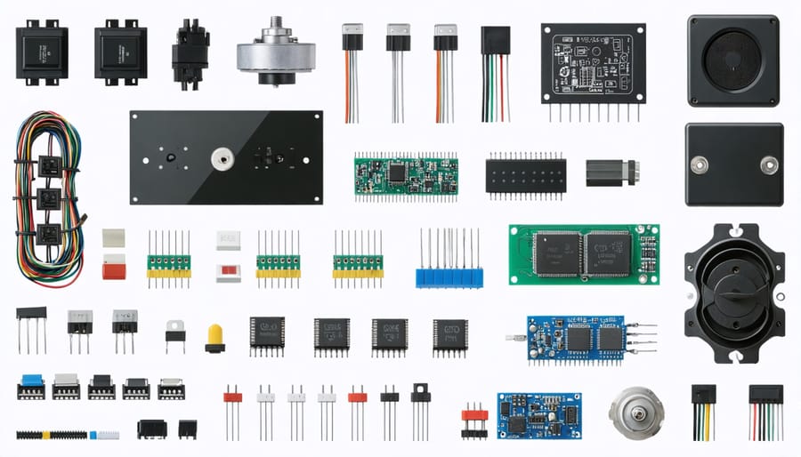 Various electronic components used in modern electric furniture