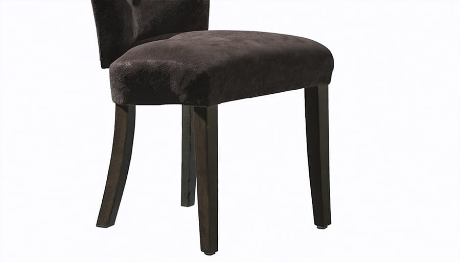 Hands tightening loose chair joints with wood glue and clamps