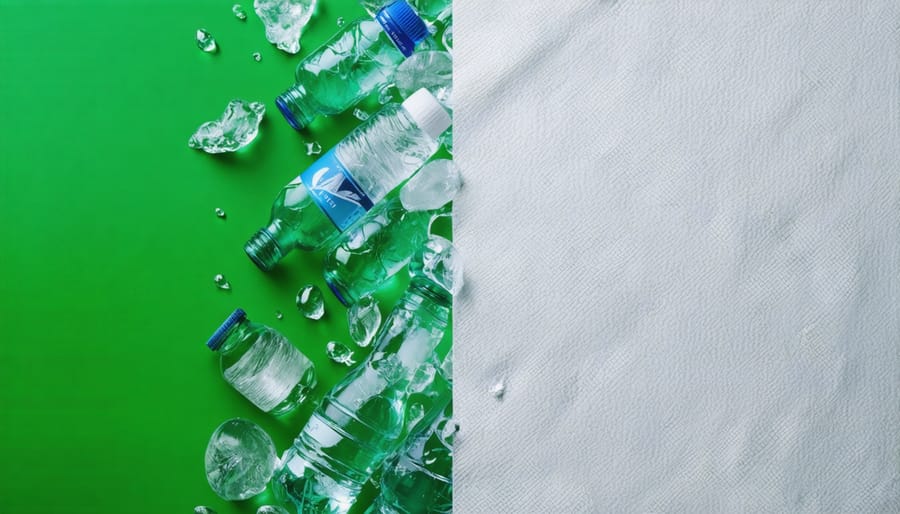 Process transformation of recycled plastic bottles into high-end furniture fabric