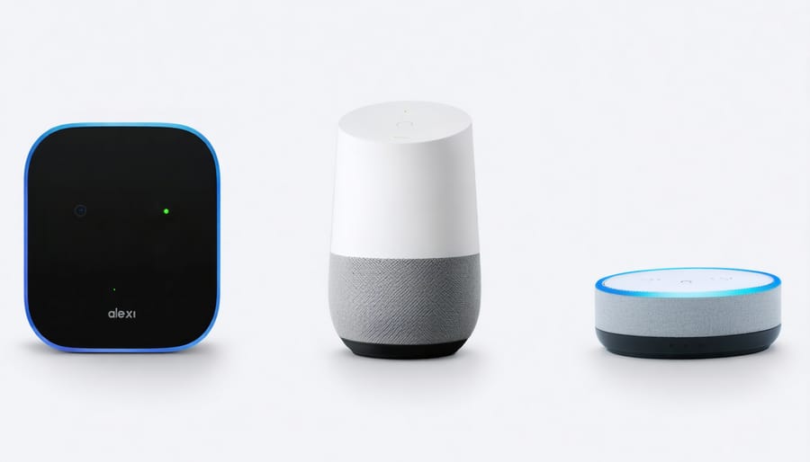 Comparison of major smart home hubs: Apple HomeKit, Amazon Alexa, and Google Home